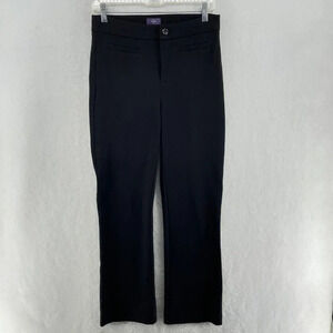 NYDJ Jeans Women's Sz 4 Black Ponte Stretch Leggings Skinny Slim Straight Pants